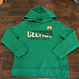Boys M 8 NBA Celtics basketball green hoodie sweatshirt